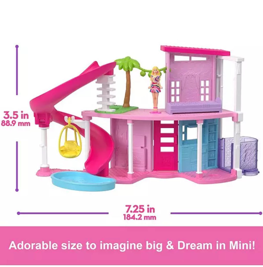 Mini BarbieLand Dreamhouse & Doll Playset