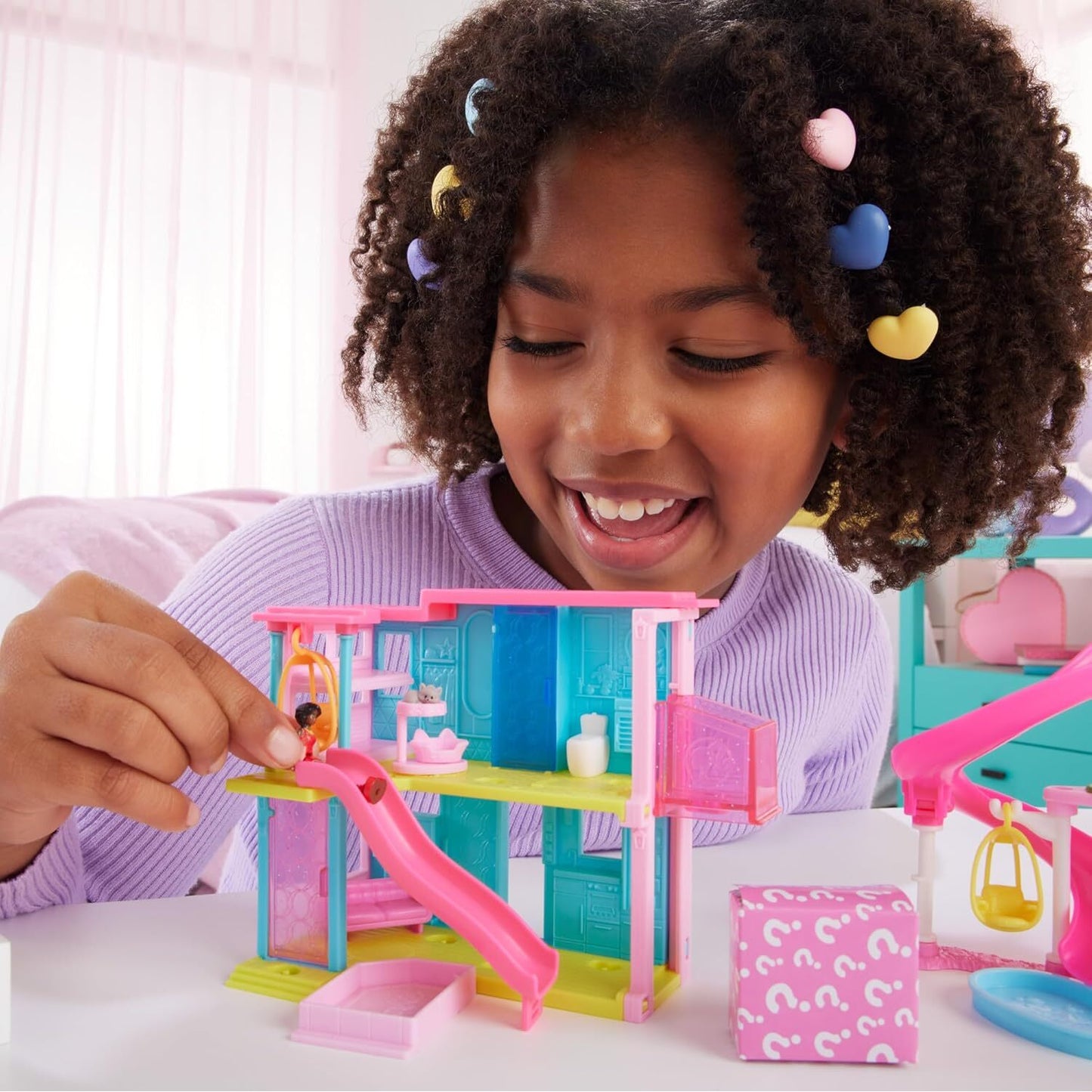 Barbie Mini BarbieLand Dreamhouse with Pink Dress Doll