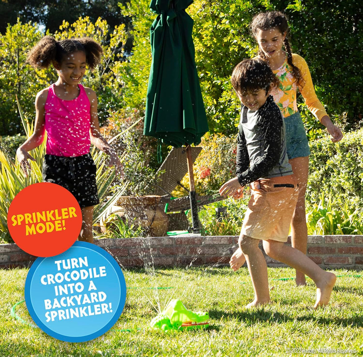 Hasbro Crocodile Dentist Splash – Fun Outdoor Water Games – More Water, More Fun!