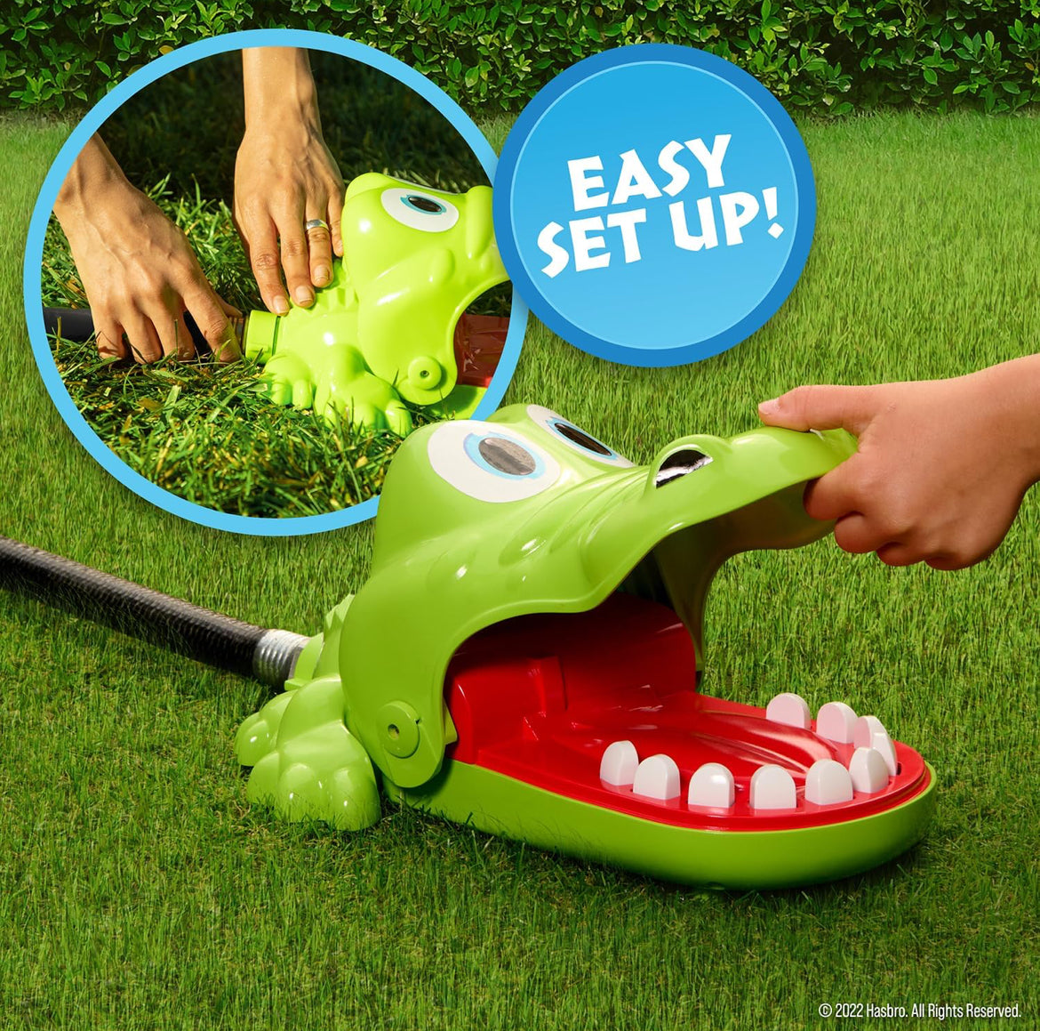 Hasbro Crocodile Dentist Splash – Fun Outdoor Water Games – More Water, More Fun!
