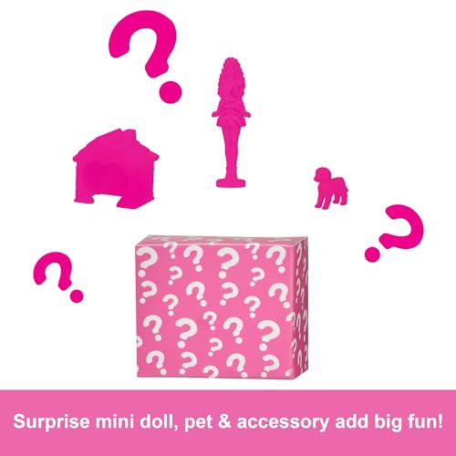 Barbie Mini BarbieLand Dreamhouse with Pink Dress Doll